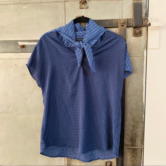 Tie Neck Blouse - Picture 2 of 4